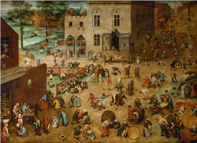 Juegos de niños de Pieter Brueghel el Viejo. 1560. Fuente: acá.