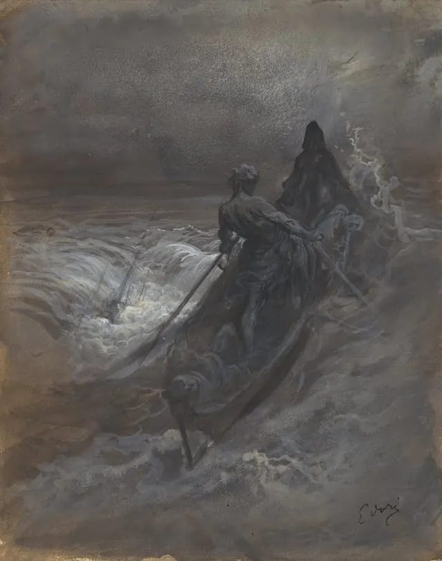 Después del naufragio, Gustave Doré (1875). Fuente: acá.
