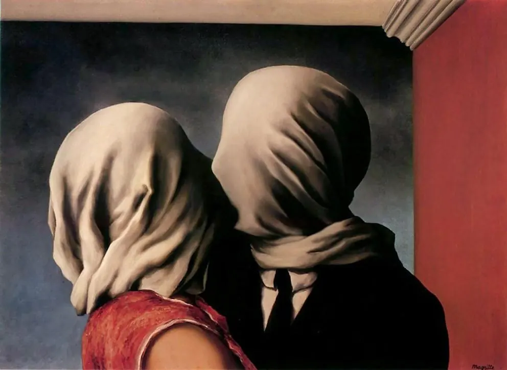 René Magritte, Los amantes (1928)