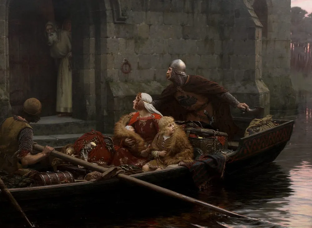 En tiempos de peligro, Edmund Blair Leighton, 1897